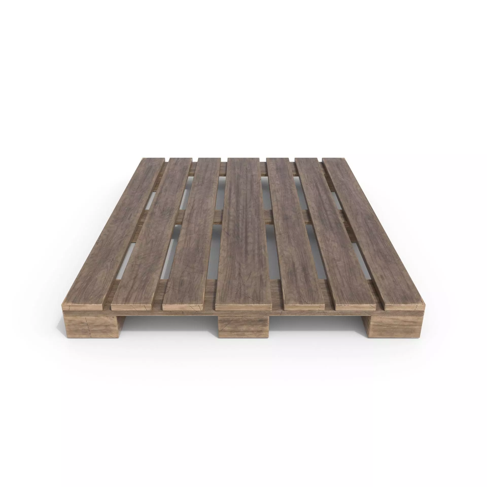 Wooden Pallet 1 Low-poly 3D model_0