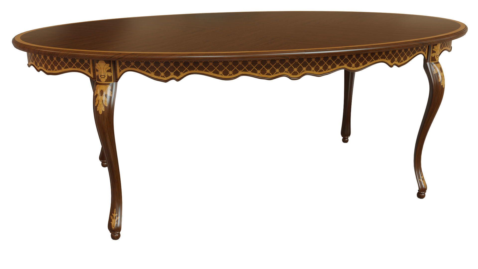 Classic table with inlaid veneer 2100