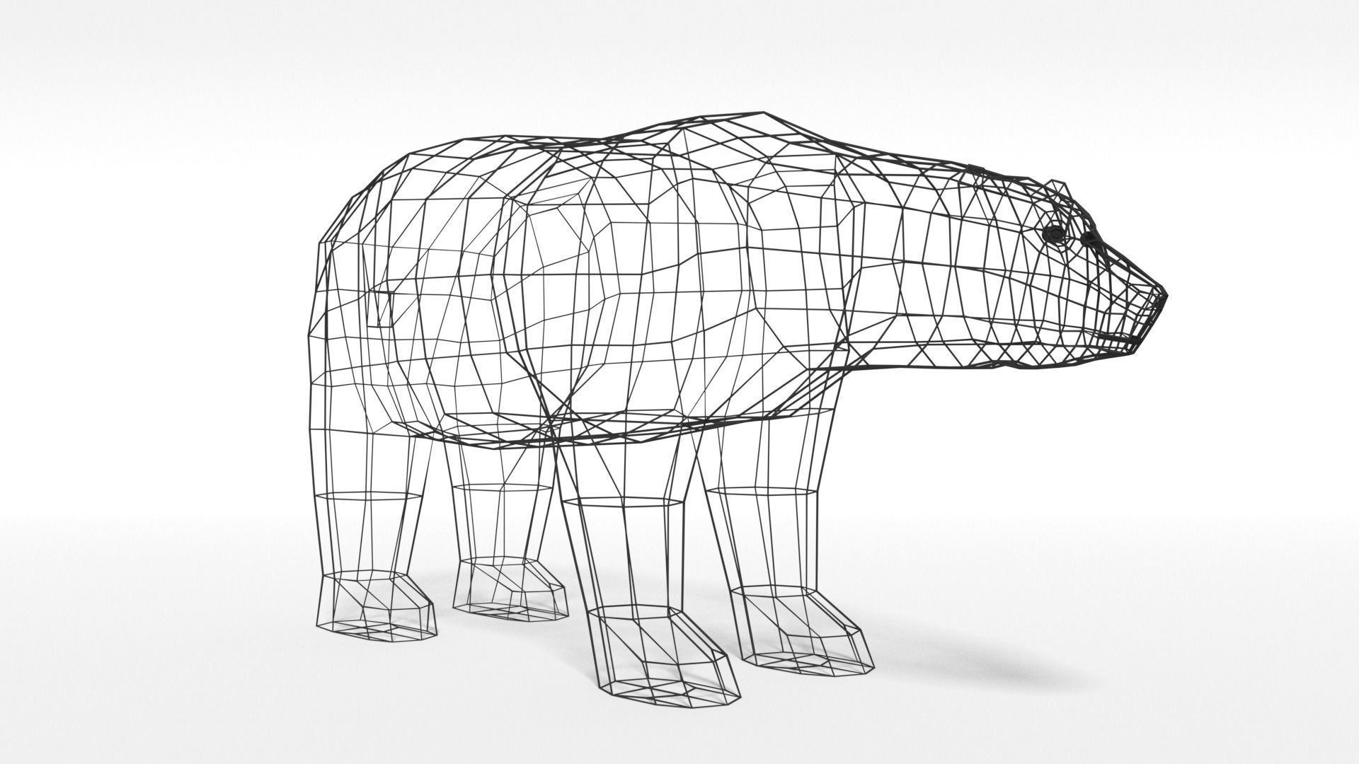 Low Poly Polar Animals Pack 3D Model Collection_20