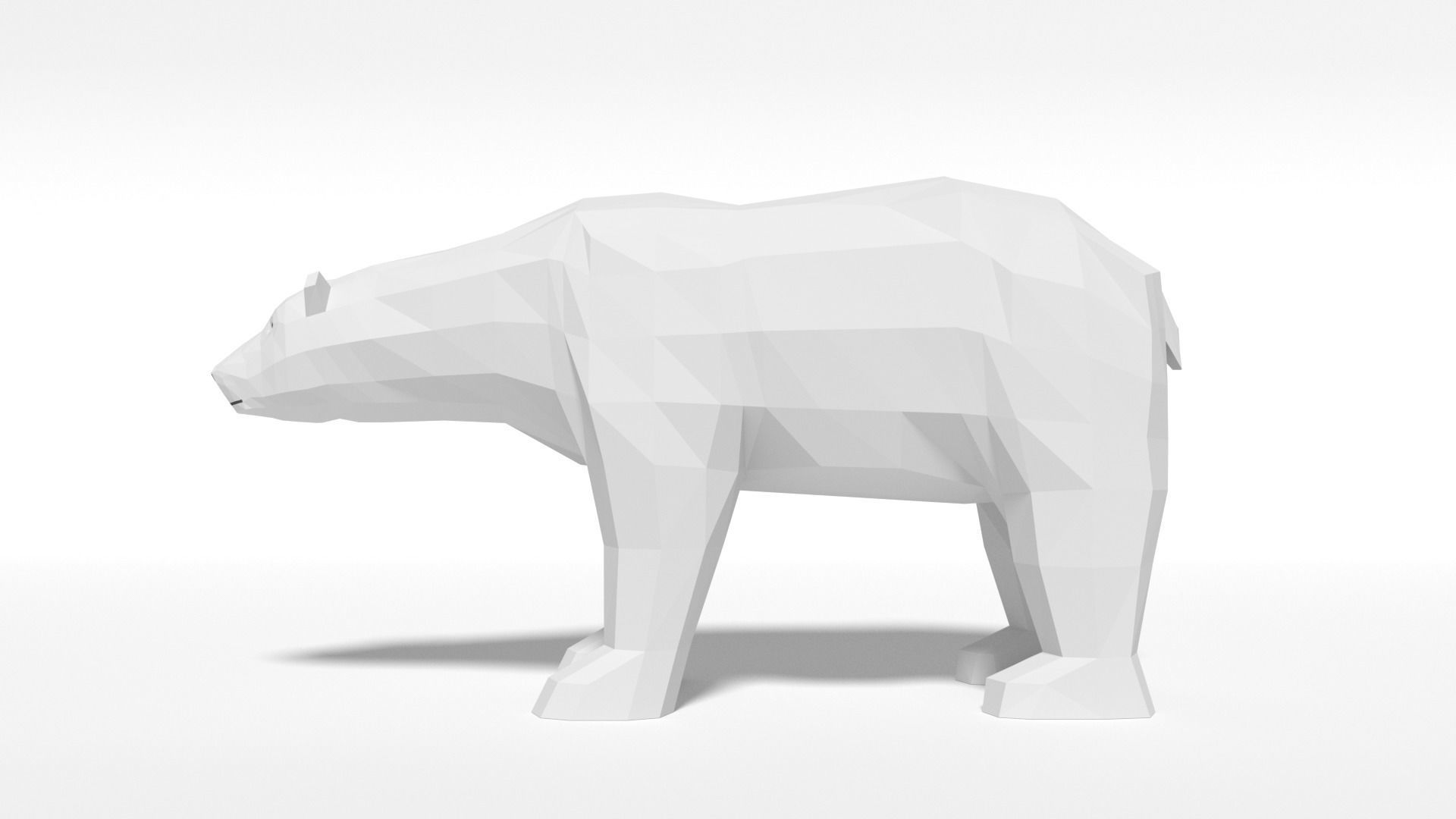 Low Poly Polar Animals Pack 3D Model Collection_8
