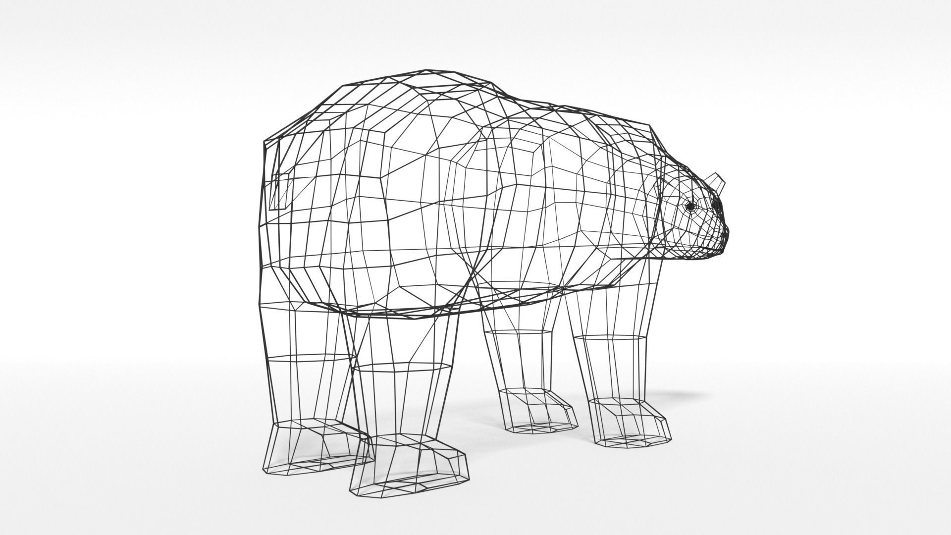 Low Poly Polar Animals Pack 3D Model Collection_18