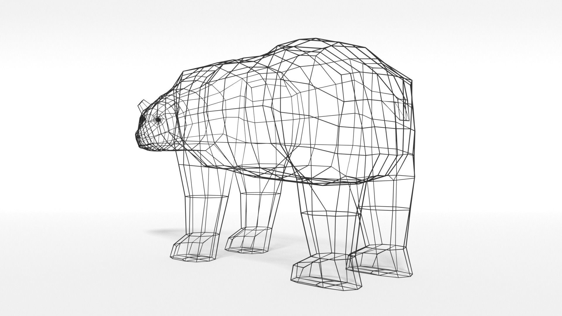 Low Poly Polar Animals Pack 3D Model Collection_17