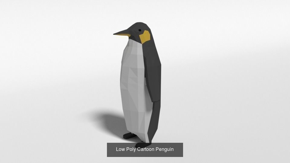 Low Poly Polar Animals Pack 3D Model Collection_2