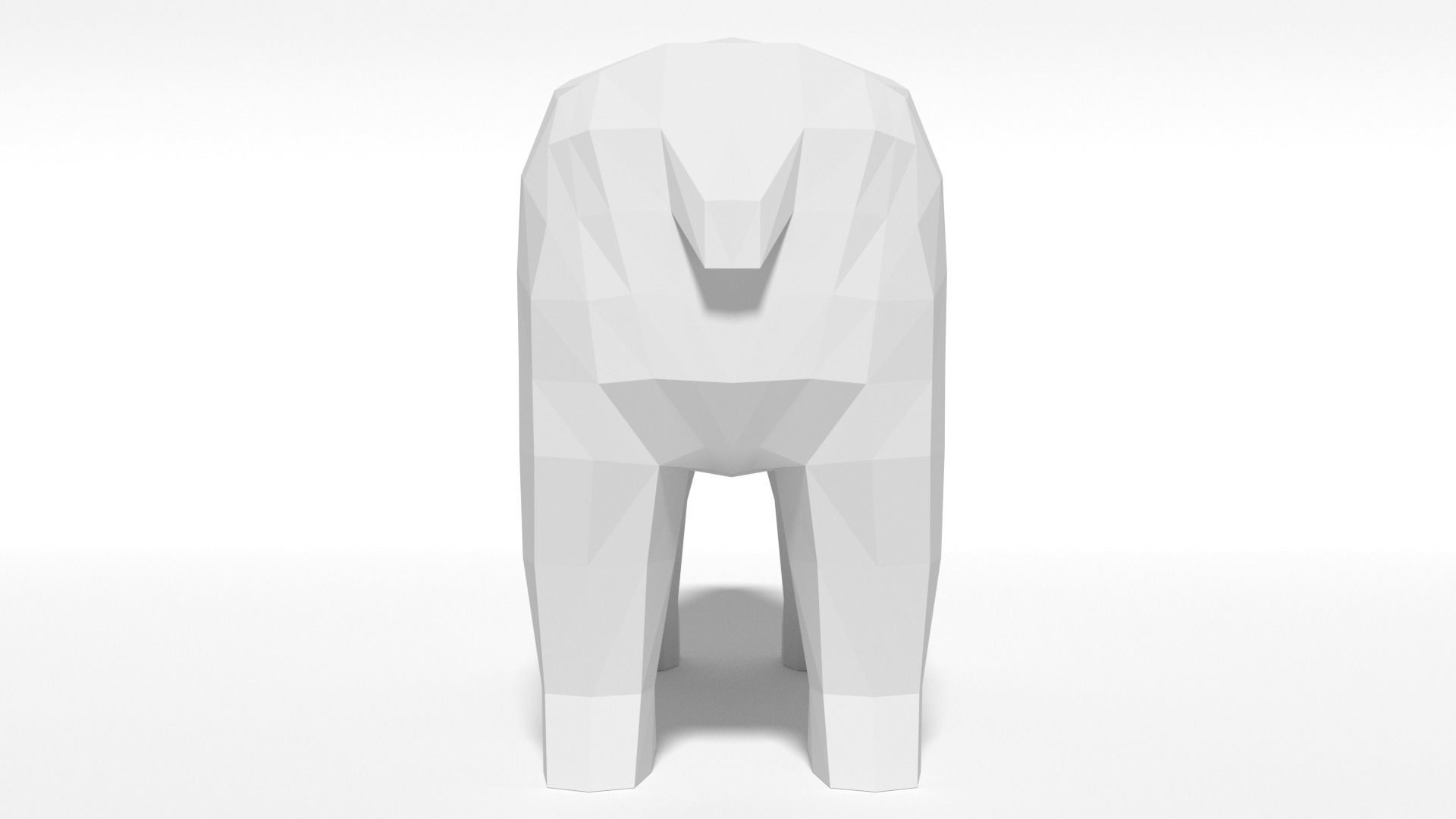 Low Poly Polar Animals Pack 3D Model Collection_5