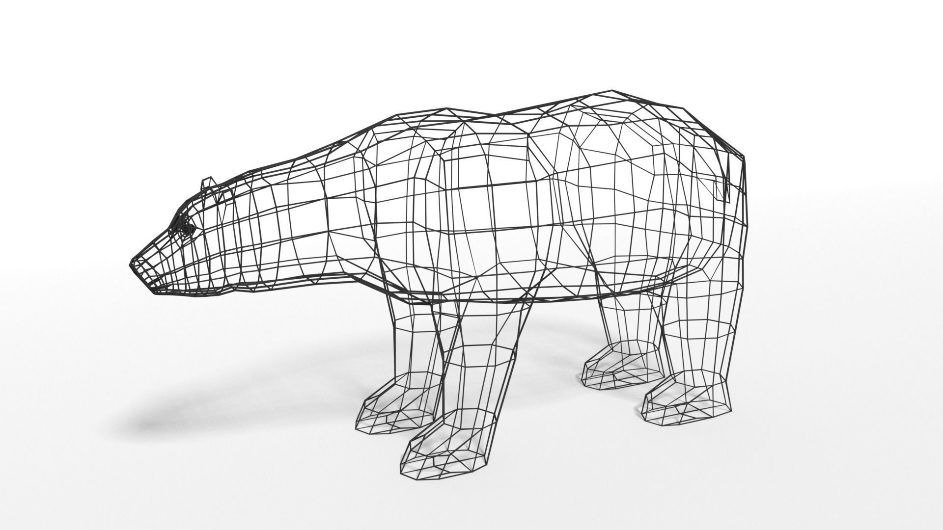 Low Poly Polar Animals Pack 3D Model Collection_13