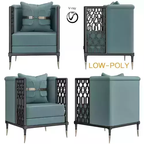 Chair Caracole Classic Lattice Entertain 3d model Low-poly 3D model