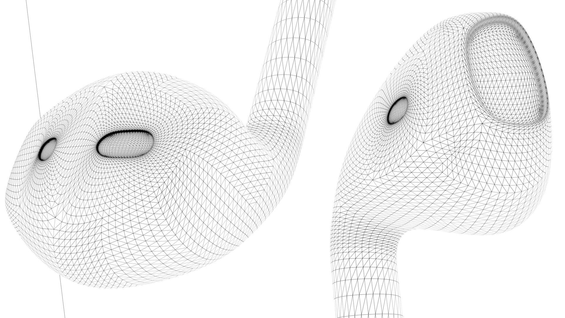 Apple Airpods 3D model_4