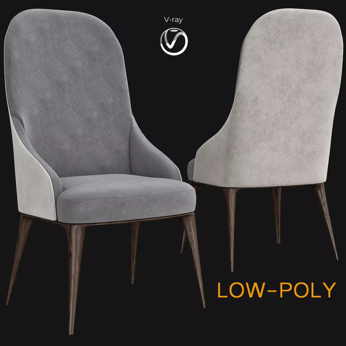 Chair Steve Leung by TA - Jordans Interiors 3d model Low-poly 3D model