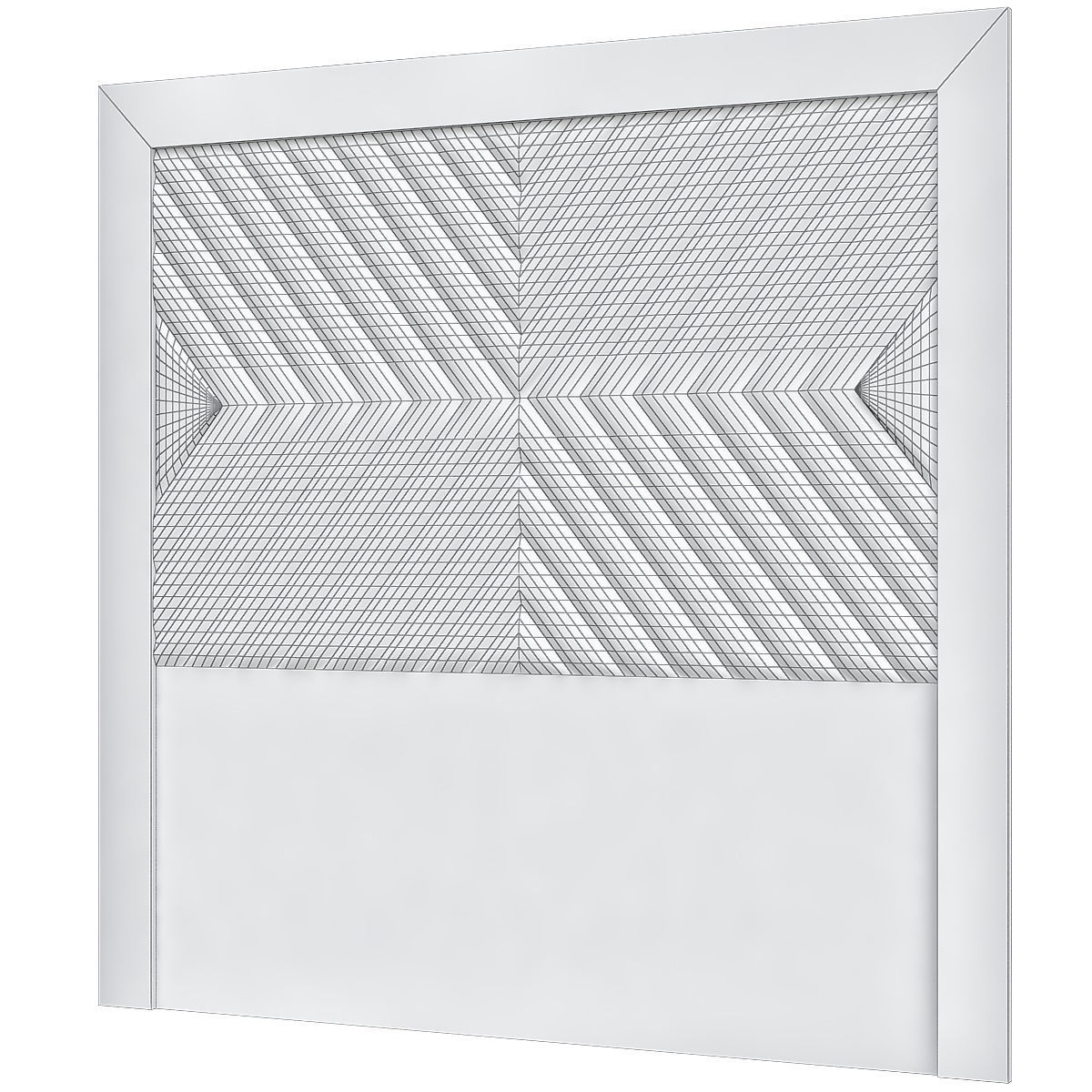Headboard 3d model wall with pattern Low-poly 3D model_1