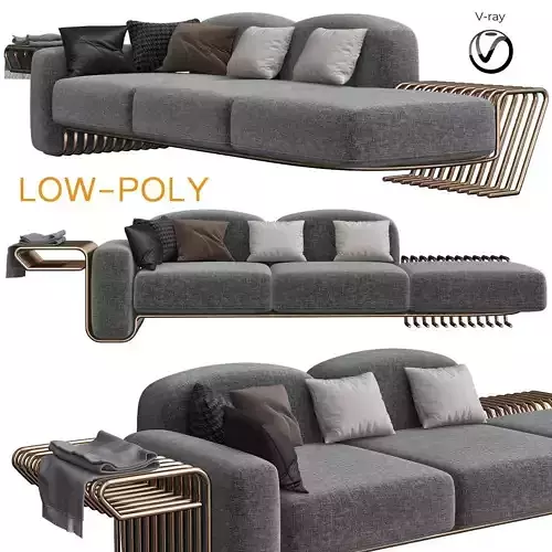 sofa La Sofa by Atelier DAmis 3d model