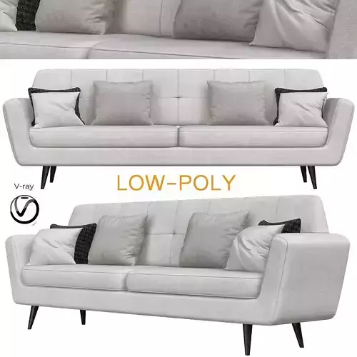 Sofa Modern Styles small Living room 3d model