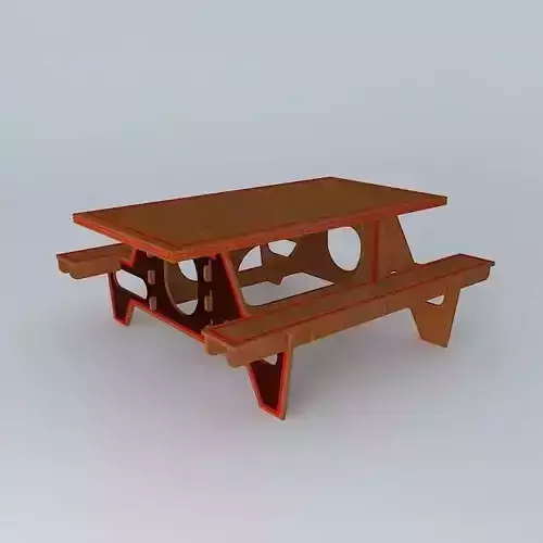 Picnic Table Free 3D model