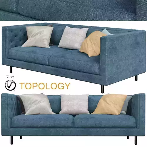 Sofa Modern Styles small Living room 3d model