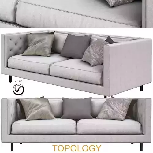 Sofa Modern Styles small Living room 3d model