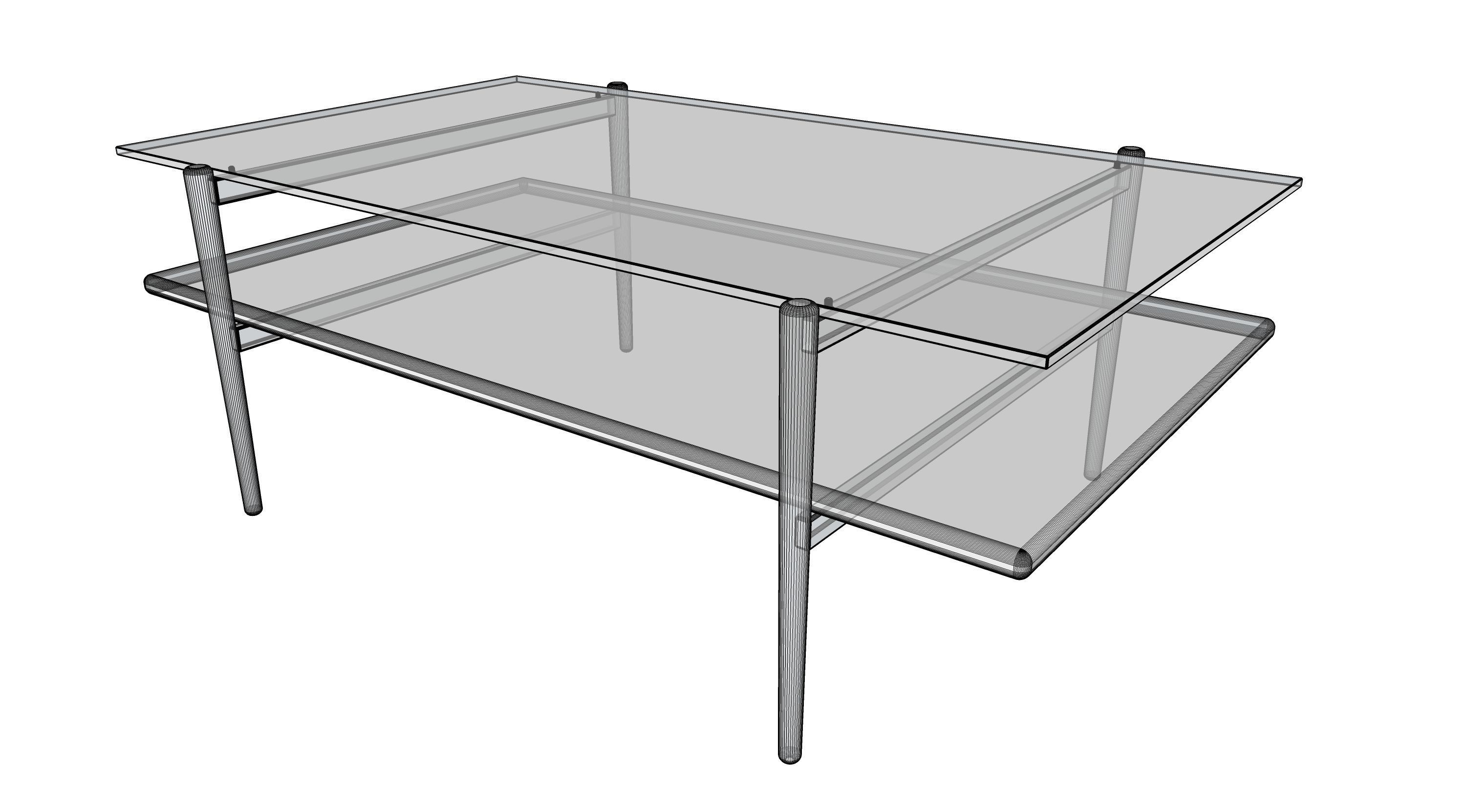 Coffee Table gold marble wood - Art Display Coffee Table 3D model_10