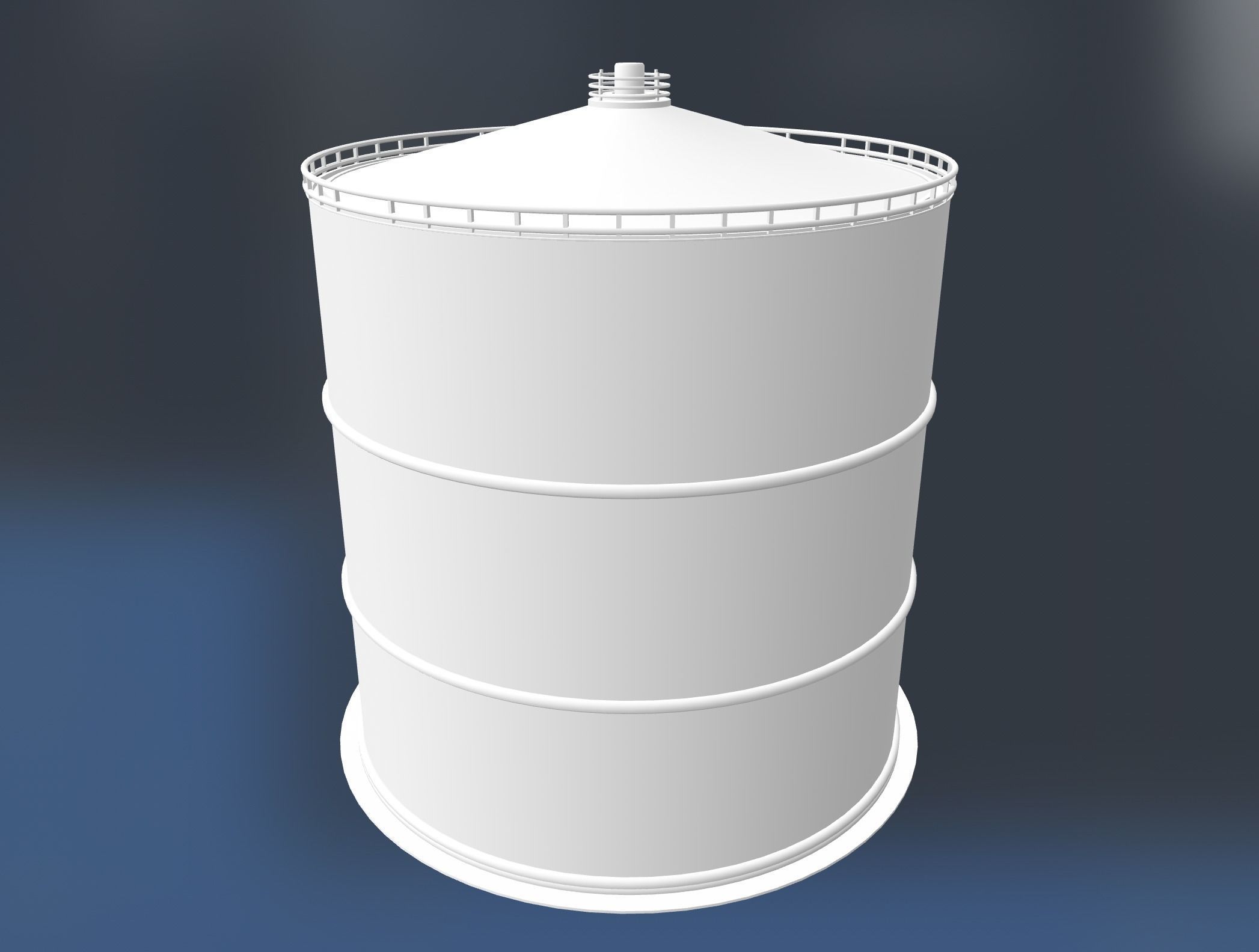 Industrial tank01 Low-poly 3D model Low-poly 3D model_3