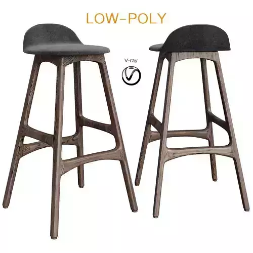 Erik buch bar stool 3d model