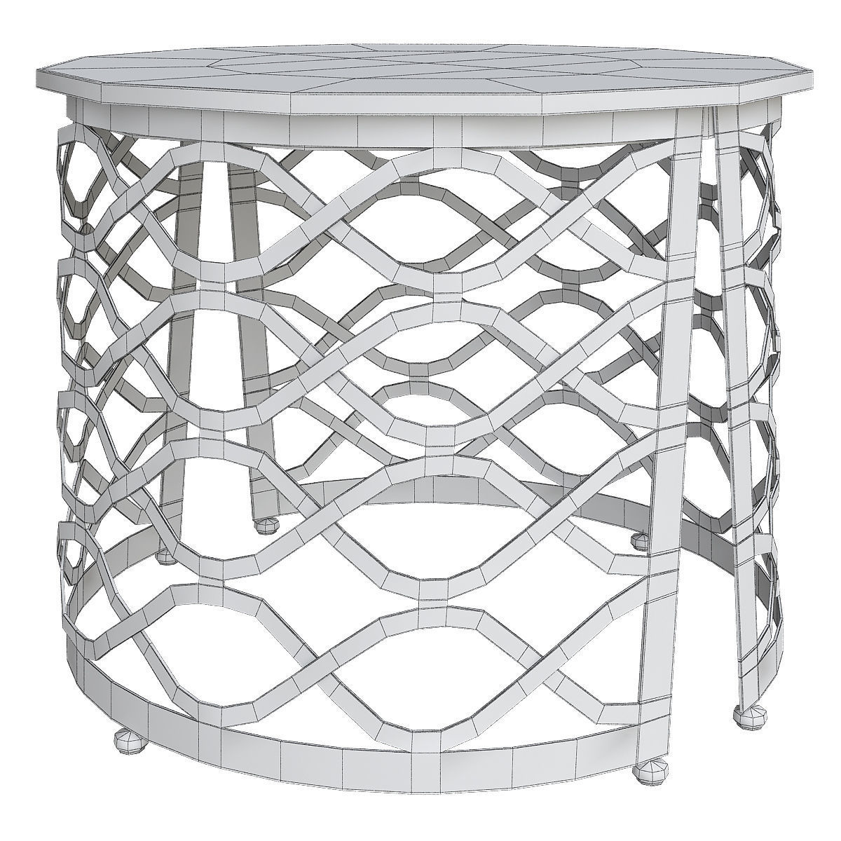 coffee table ISIDORO Round Isidoro Collection Cantori 3d model Low-poly 3D model_1