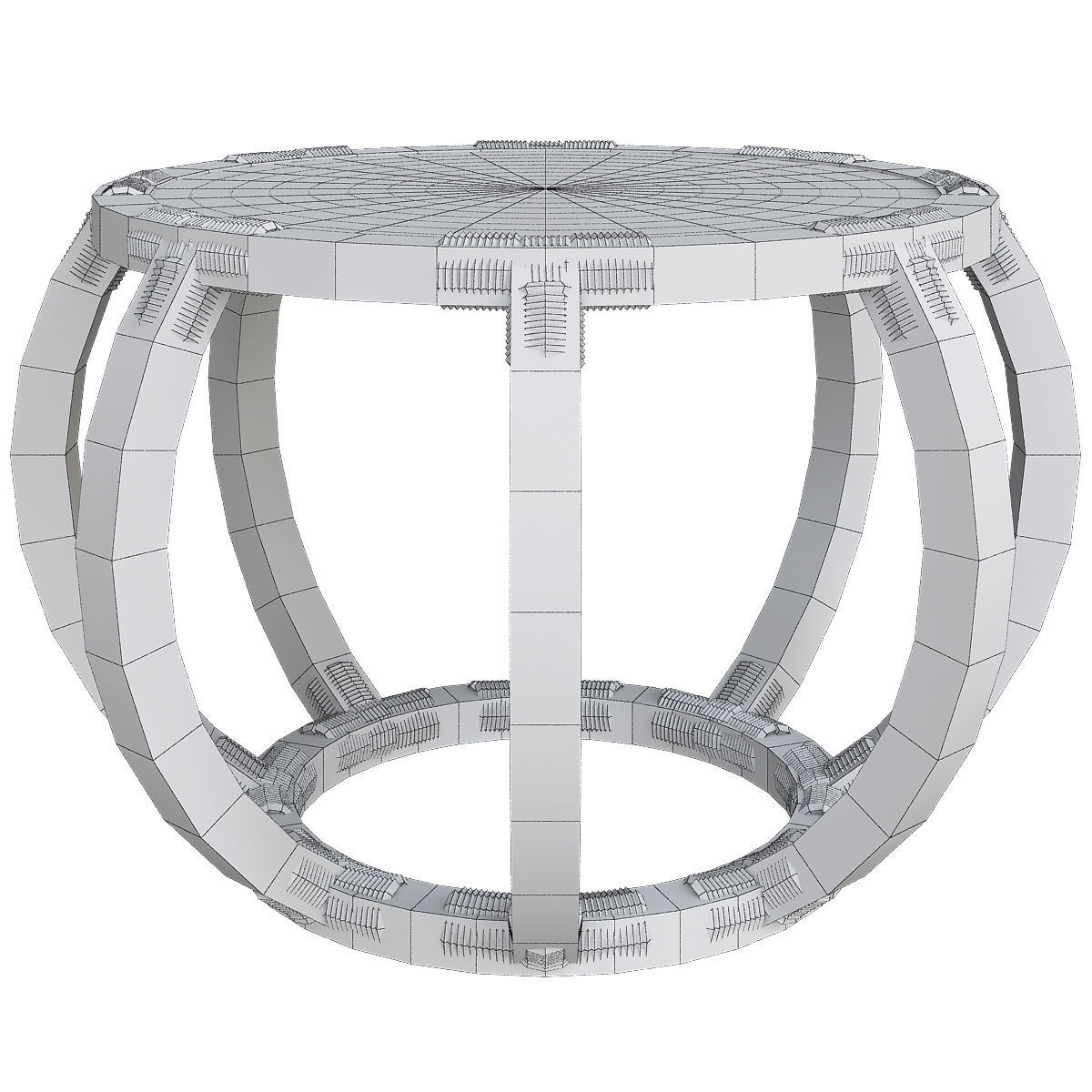 Aniston Coffee Table - LD Shoppe 3d model Low-poly 3D model_1