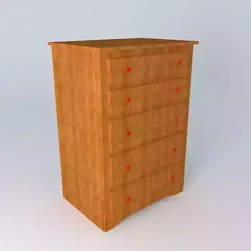 Dresser 5 Drawer Tall