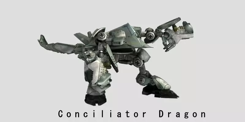 Conciliator Dragon Low-poly 3D model_0