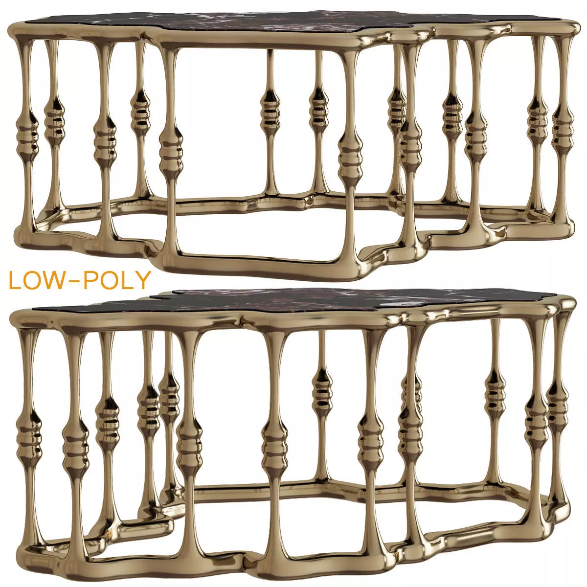 EIFFEL coffee table by Bessa in Coffee Tables - Eporta 3d model Low-poly 3D model_0