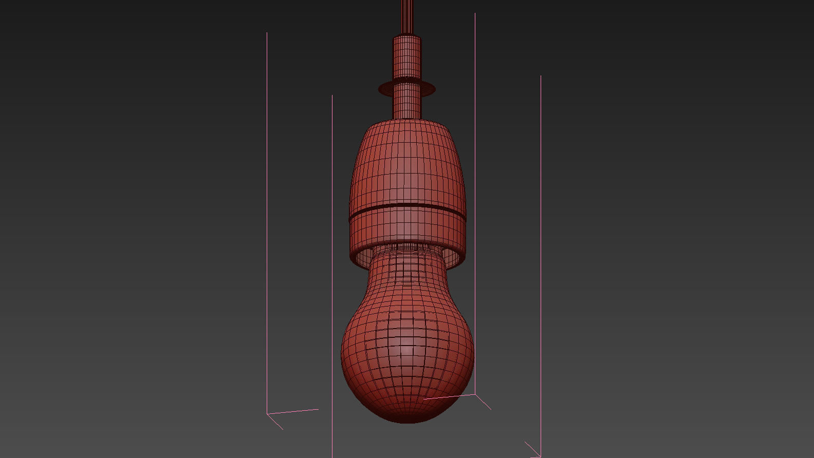 NOVA 68 Tradition Modern Glass Bulb Pendant Lamp 3D model_6