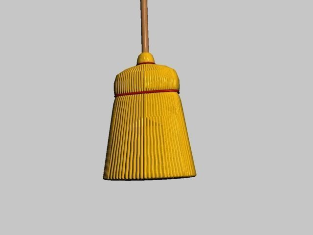 broom Free low-poly 3D model_11