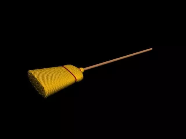 broom Free low-poly 3D model_0