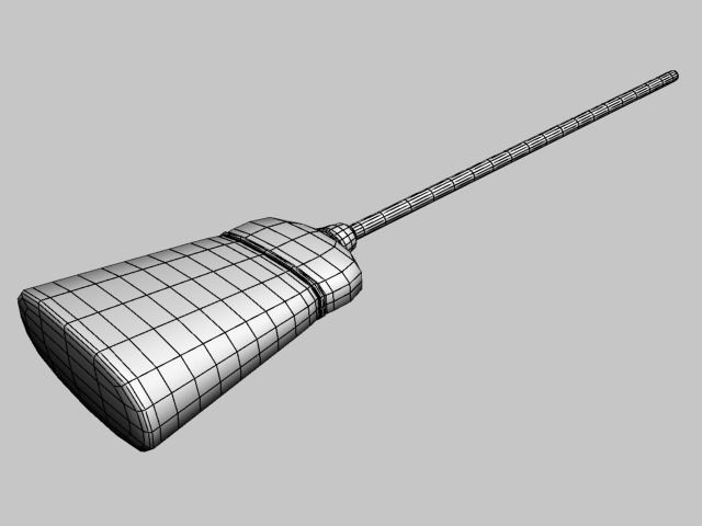 broom Free low-poly 3D model_7