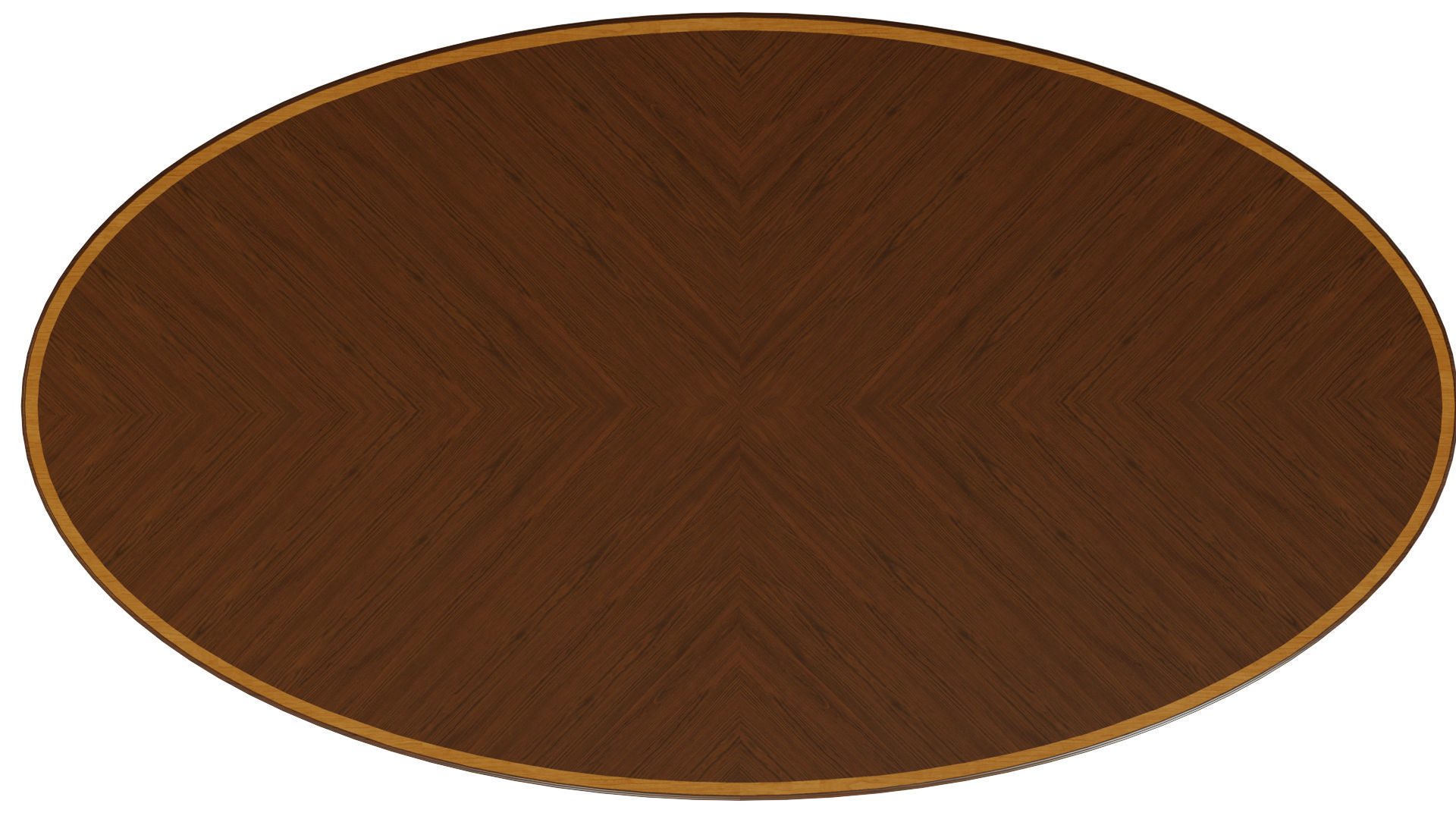 Classic table with inlaid veneer 2400 3D model_5