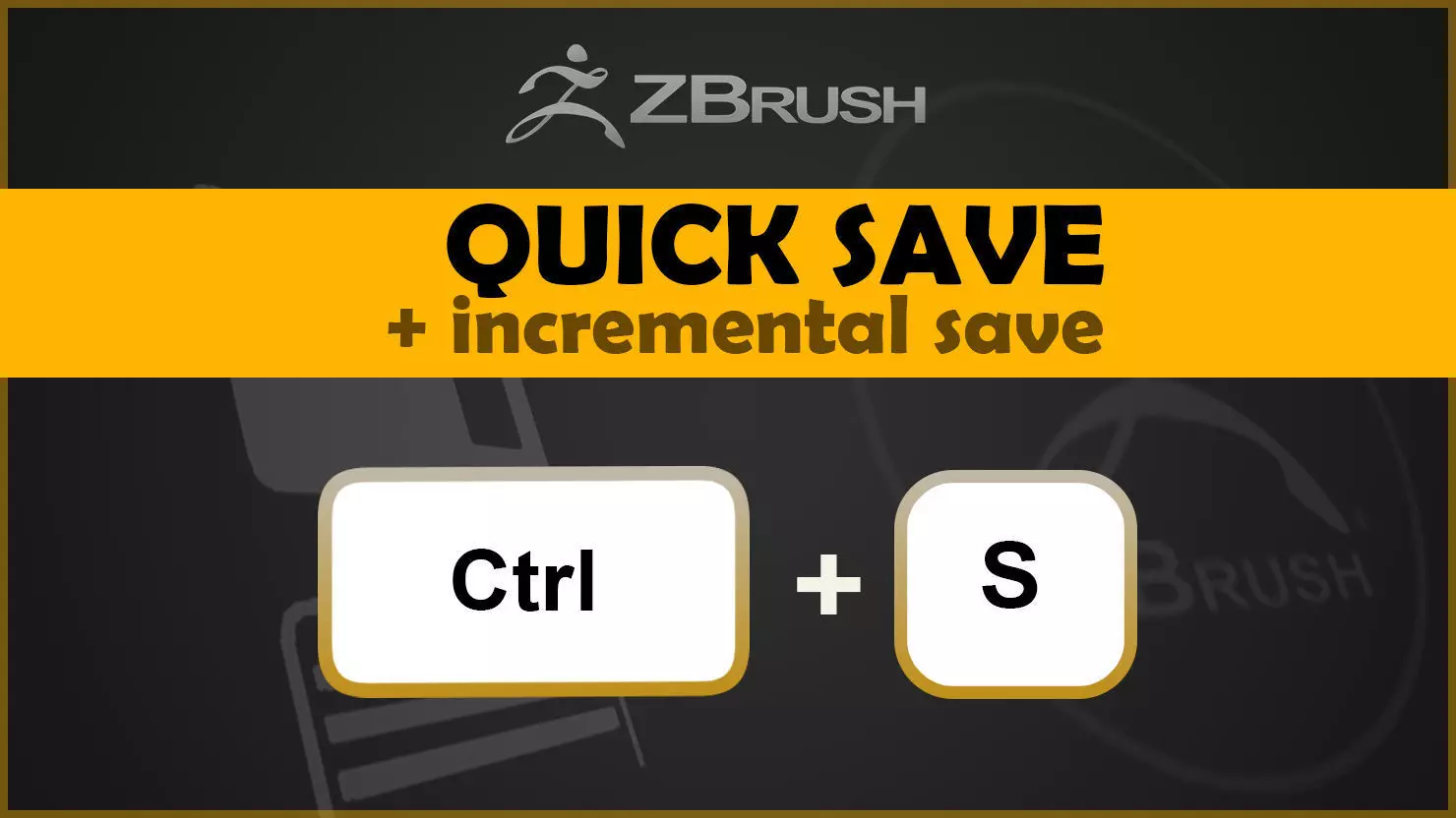 ZBrush QuickSave and Incremental Save 3D model_0