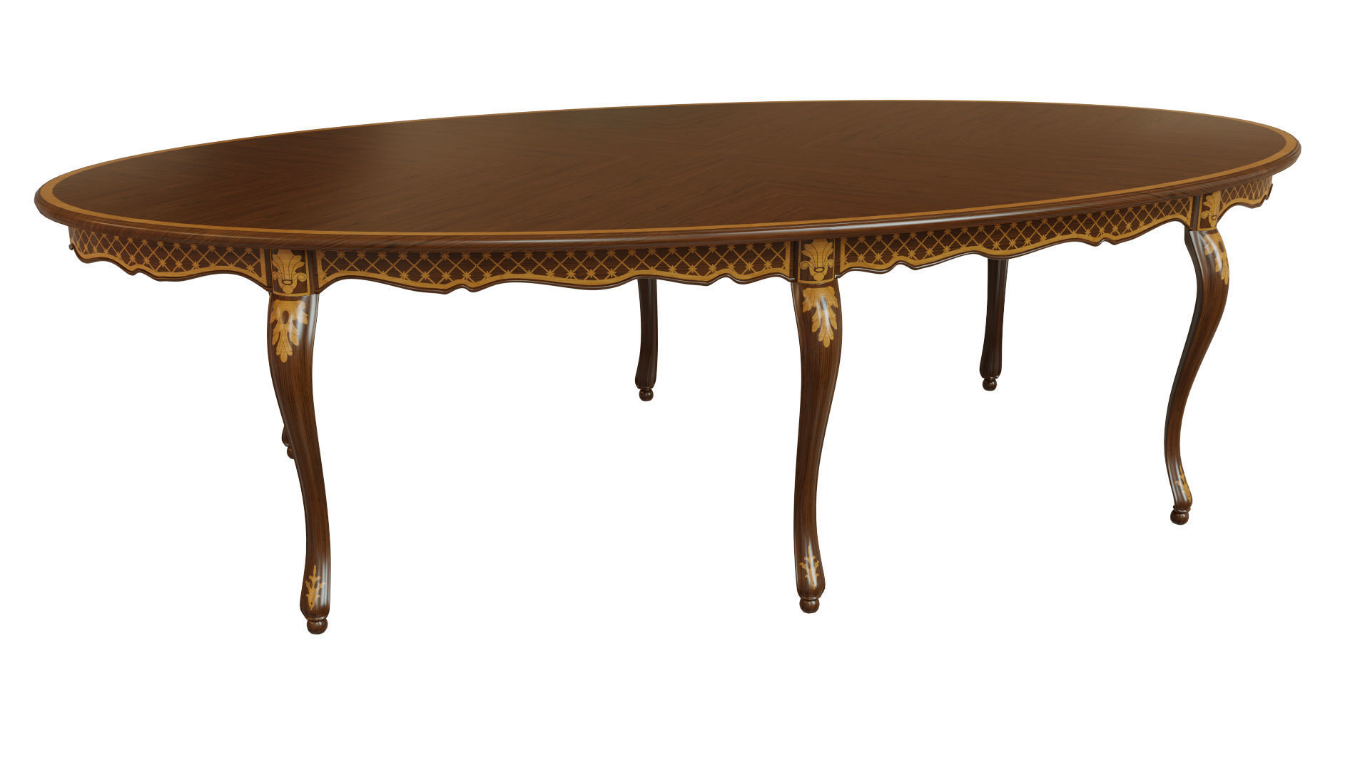 Classic table with inlaid veneer 2700