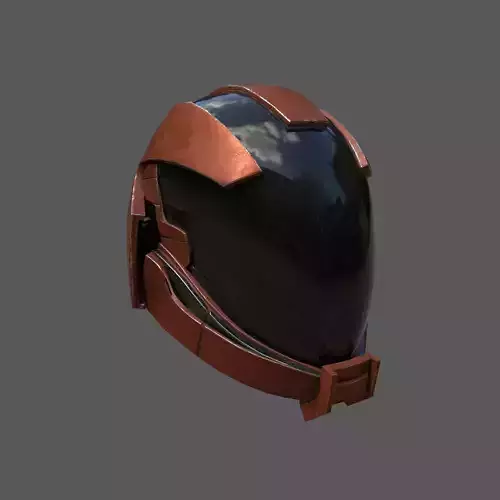 Helmet scifi combat military fantasy  Low-poly 3D model