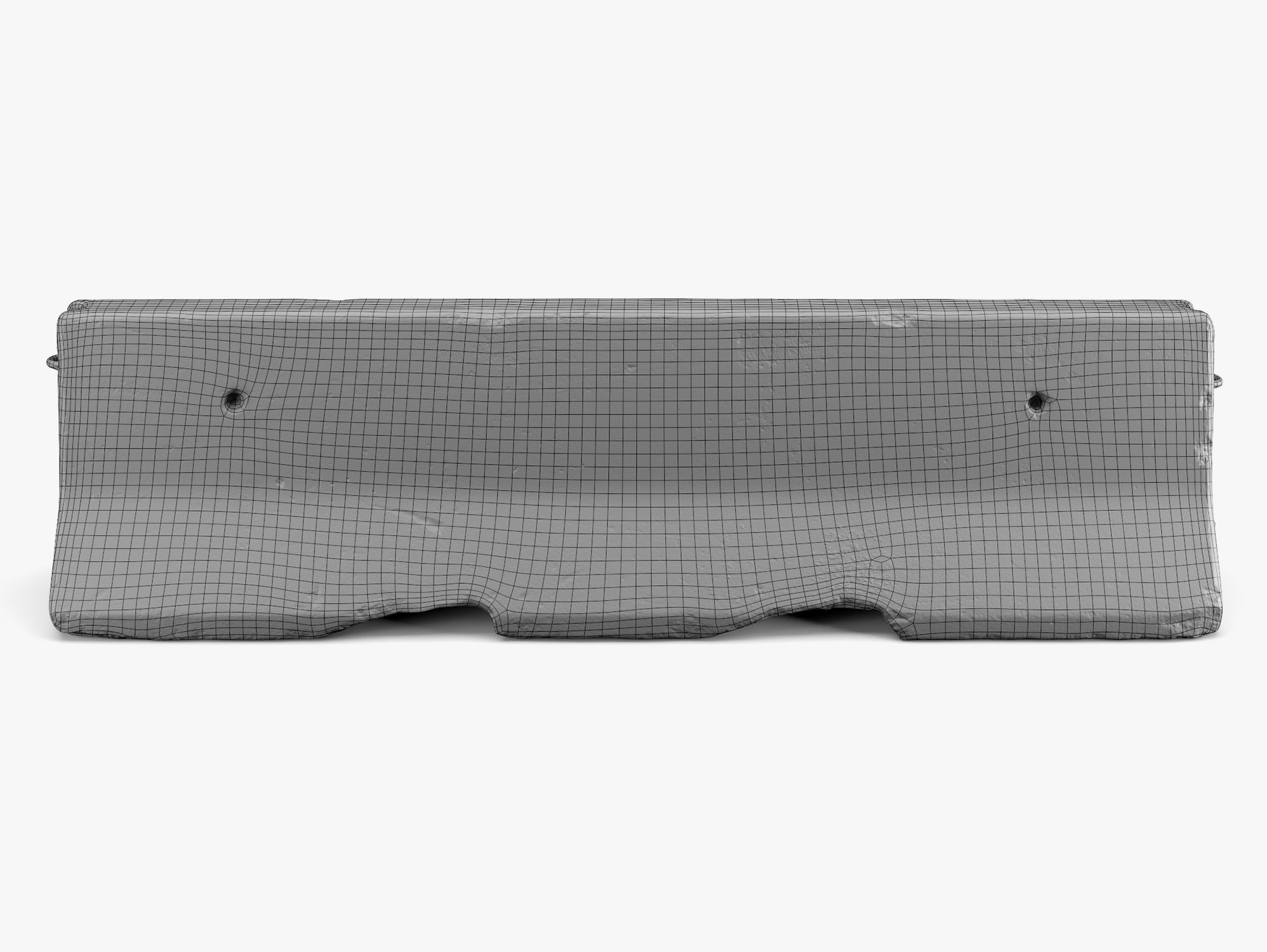 Concrete Barrier 01 - 8K Scan Low-poly 3D model_7