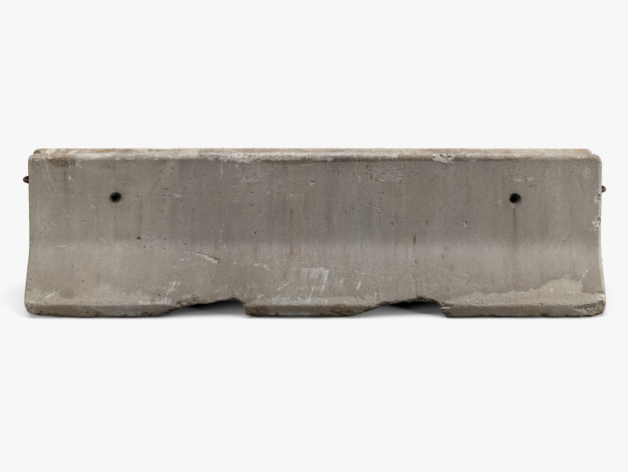 Concrete Barrier 01 - 8K Scan Low-poly 3D model_5