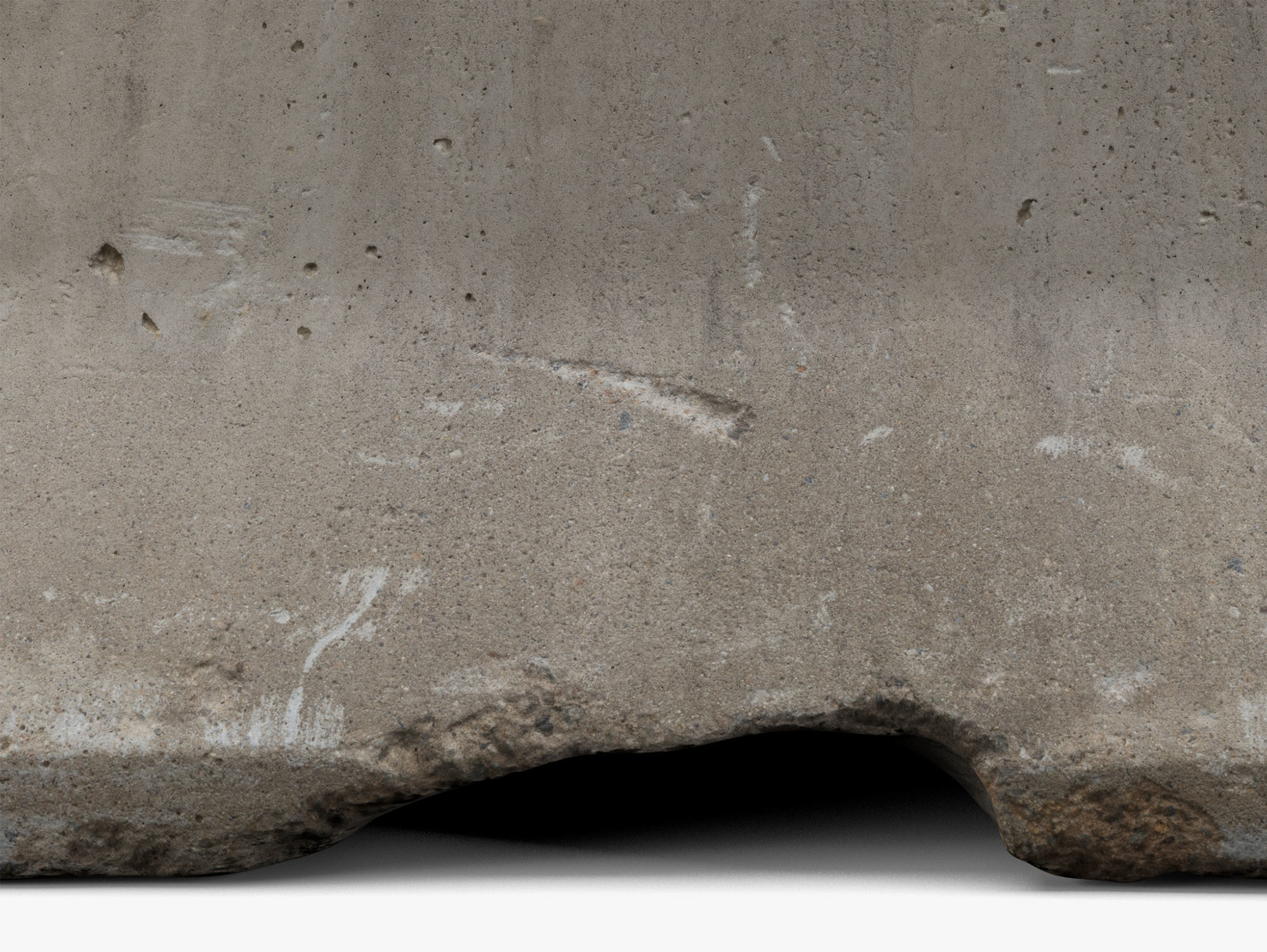 Concrete Barrier 01 - 8K Scan Low-poly 3D model_4