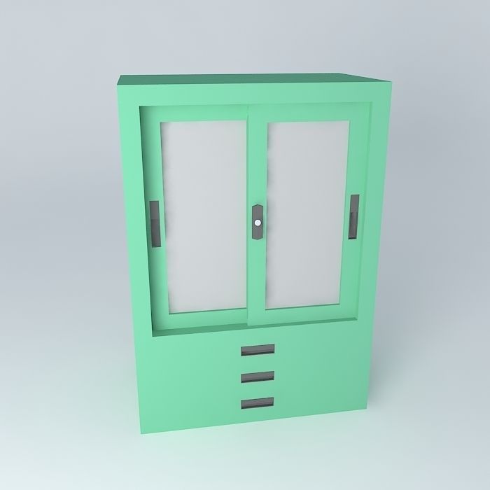 Aids cabinet Free 3D model_2