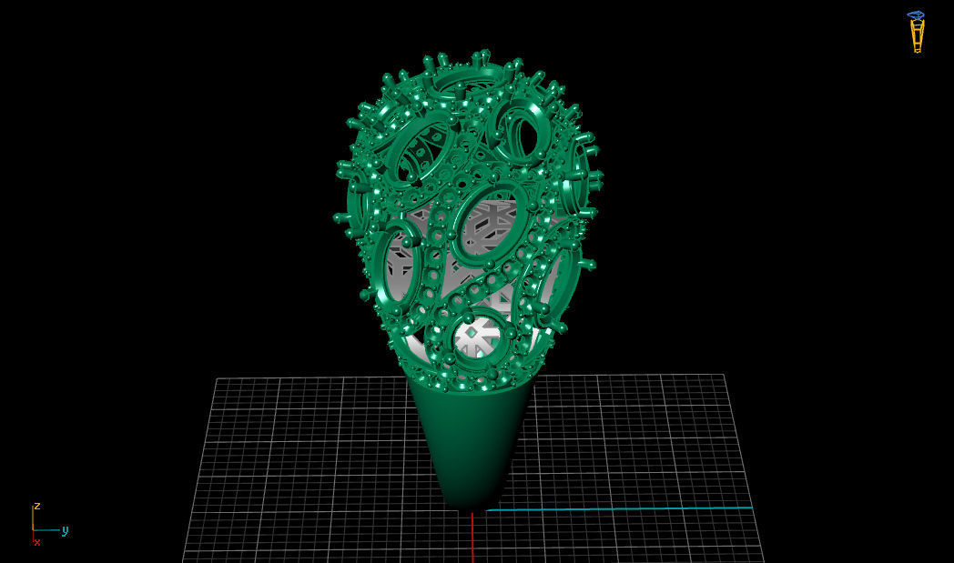 Butani Ruby Diamond Gold Ring 3D print model_17