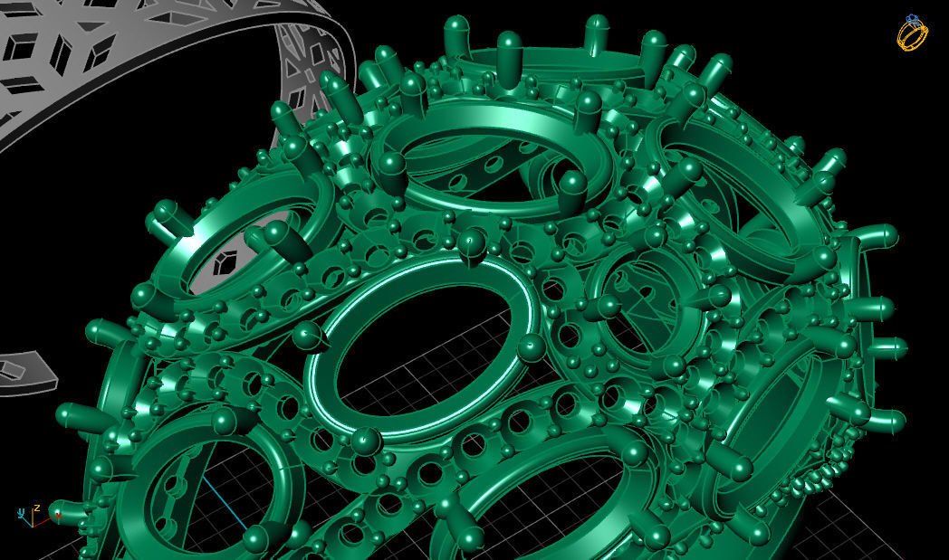 Butani Ruby Diamond Gold Ring 3D print model_18