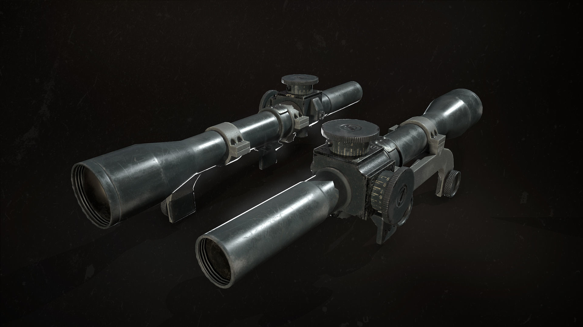 Lee-enfield no4 rifle  Low-poly 3D model_7