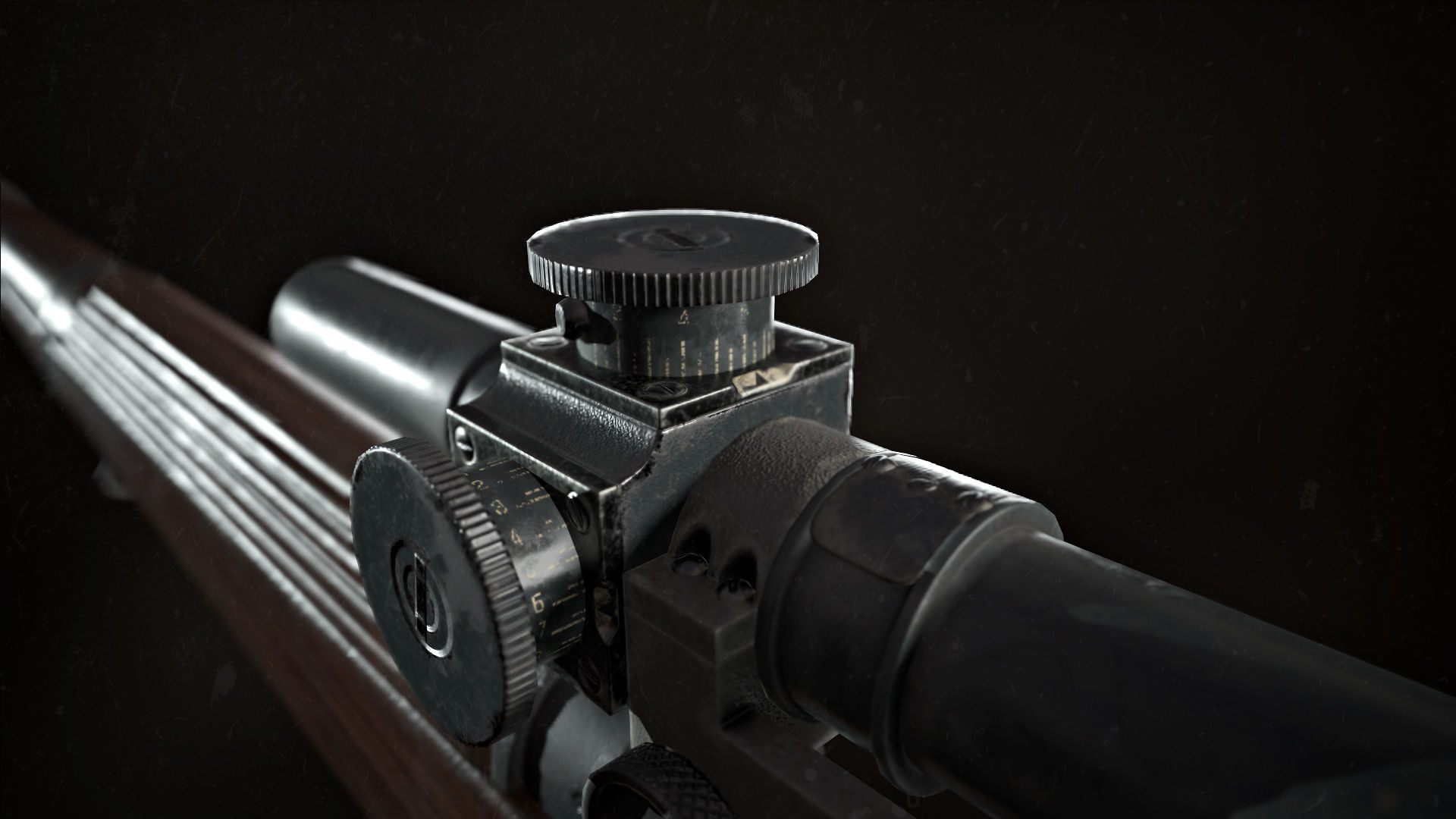 Lee-enfield no4 rifle  Low-poly 3D model_4