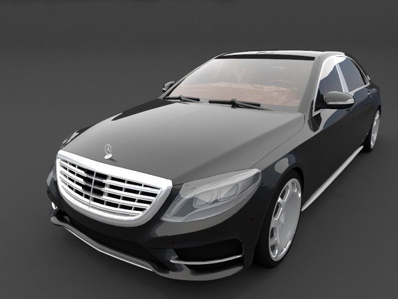 Mercedes-Maybach S600  Black 3D model