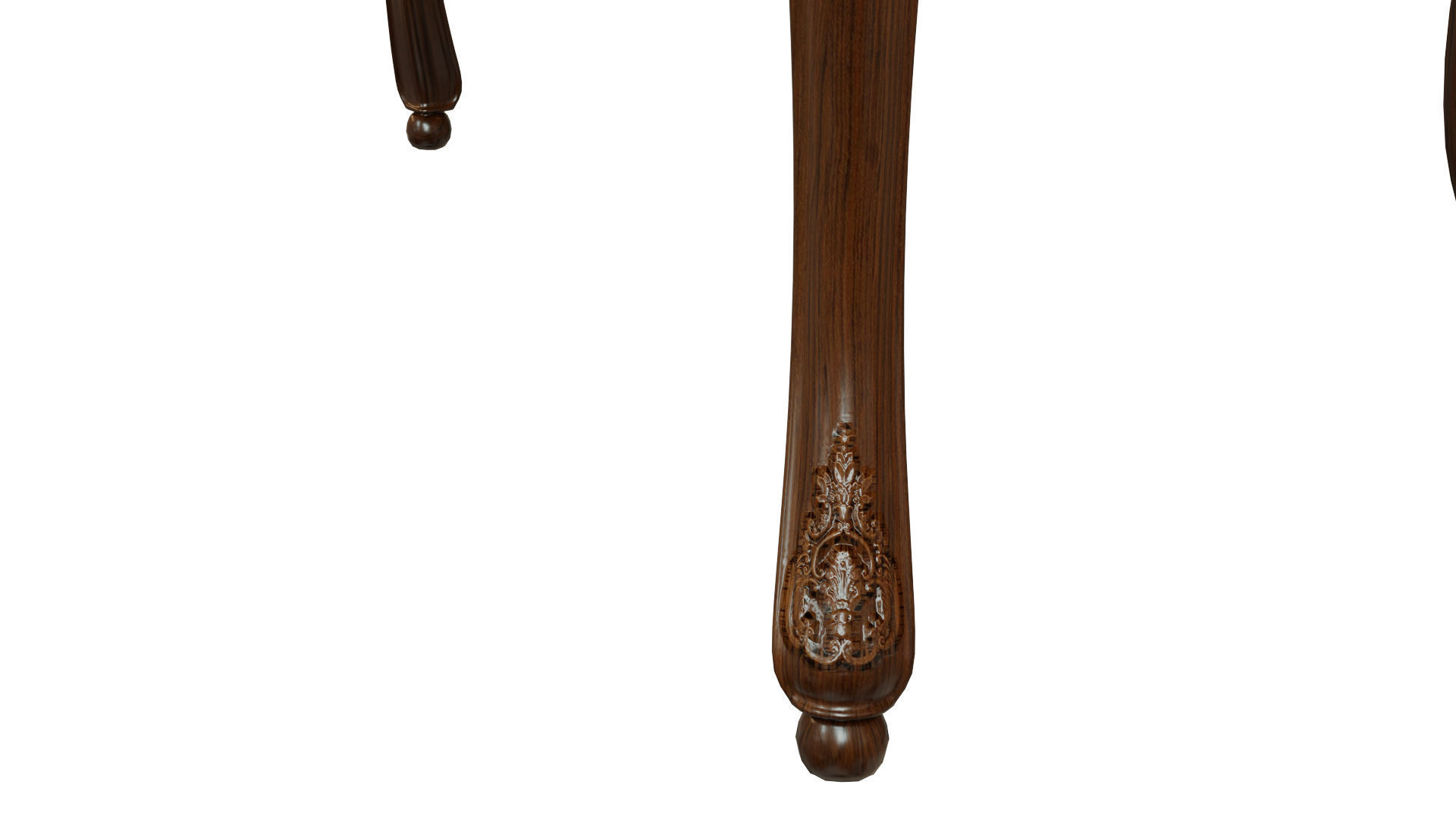 Classic table with carvings 1500 3D model_8