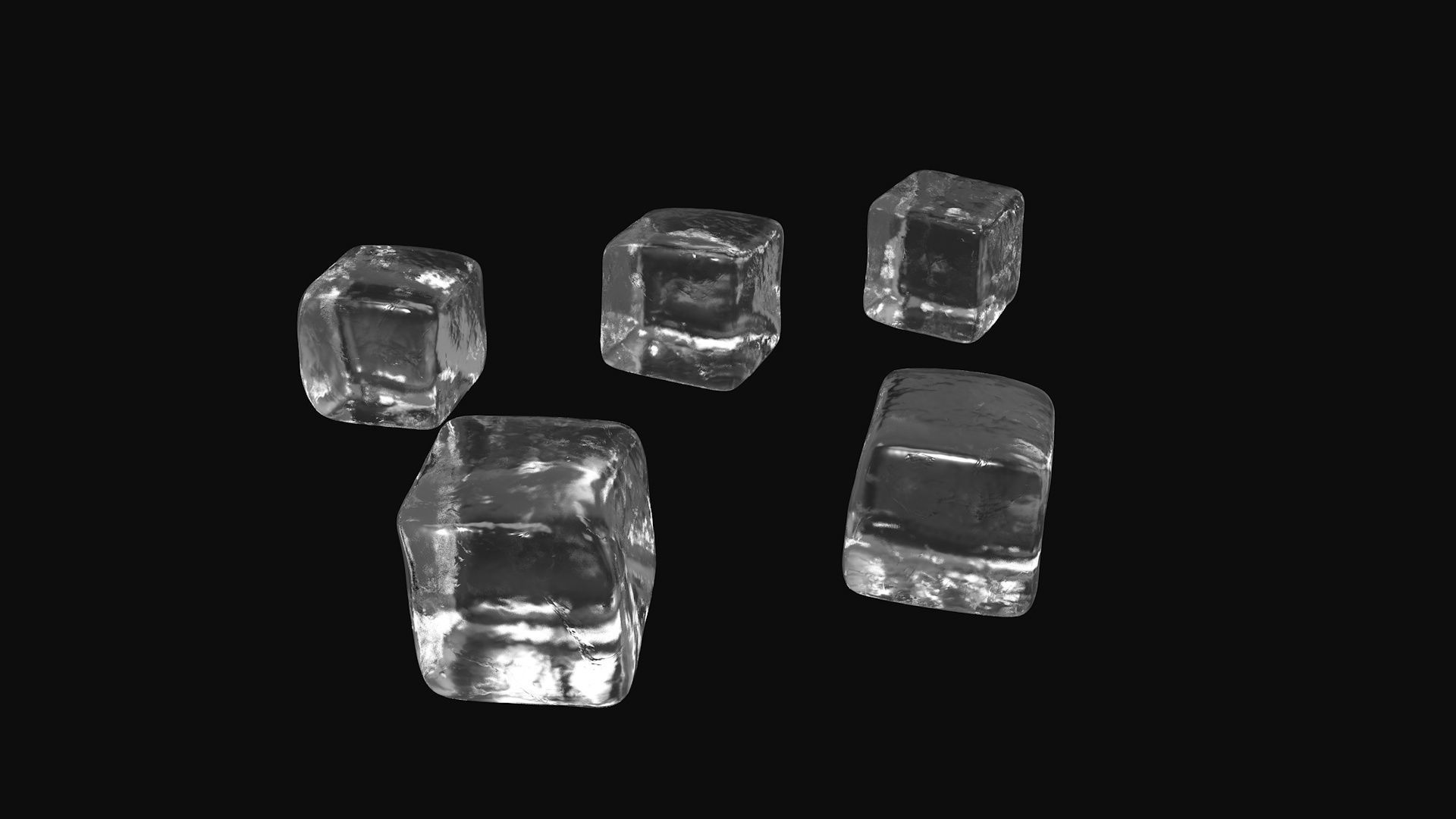 ice cubes for cinema4d 3D model_1