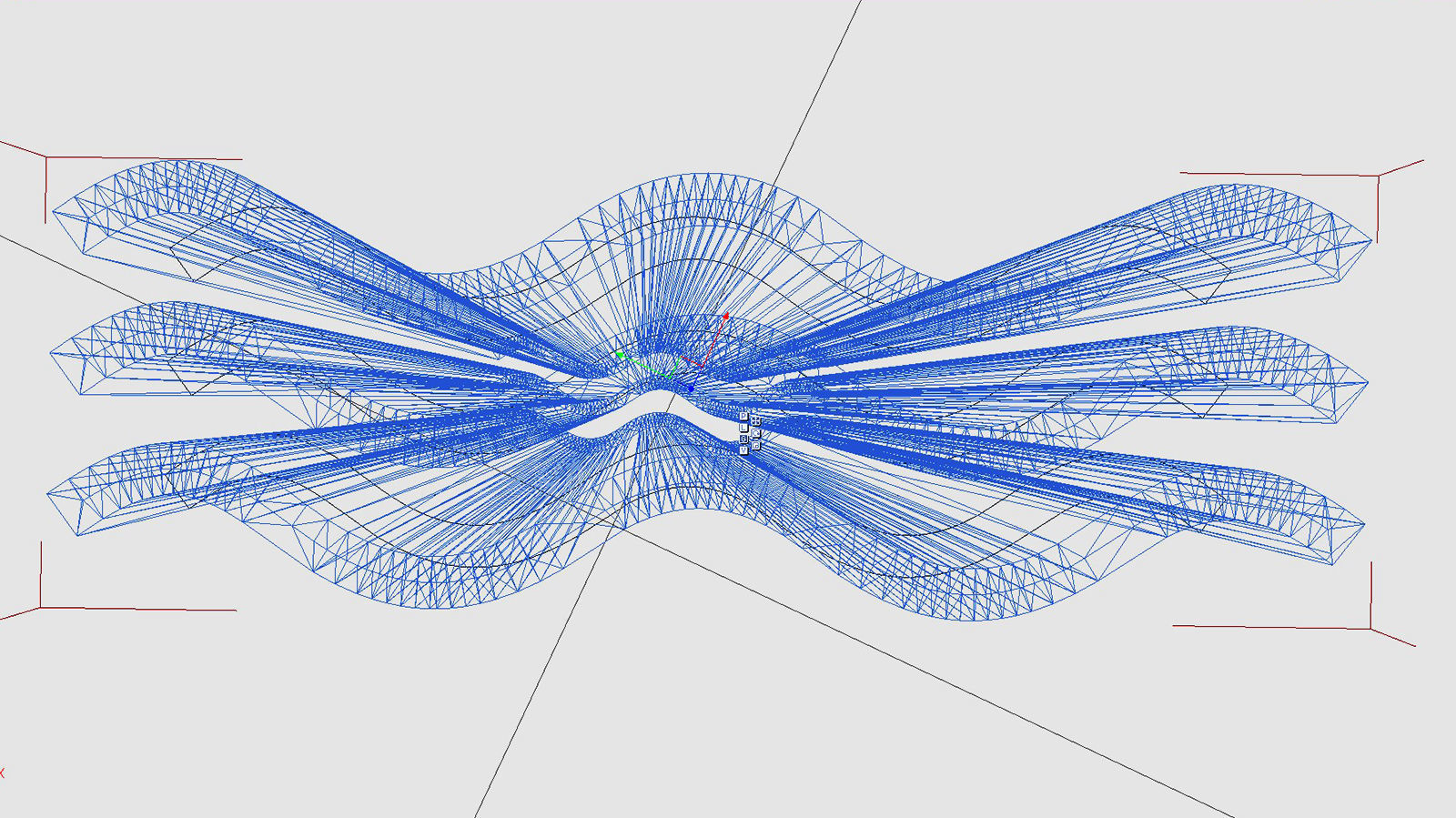 Elegant futuristic building 3D model_7