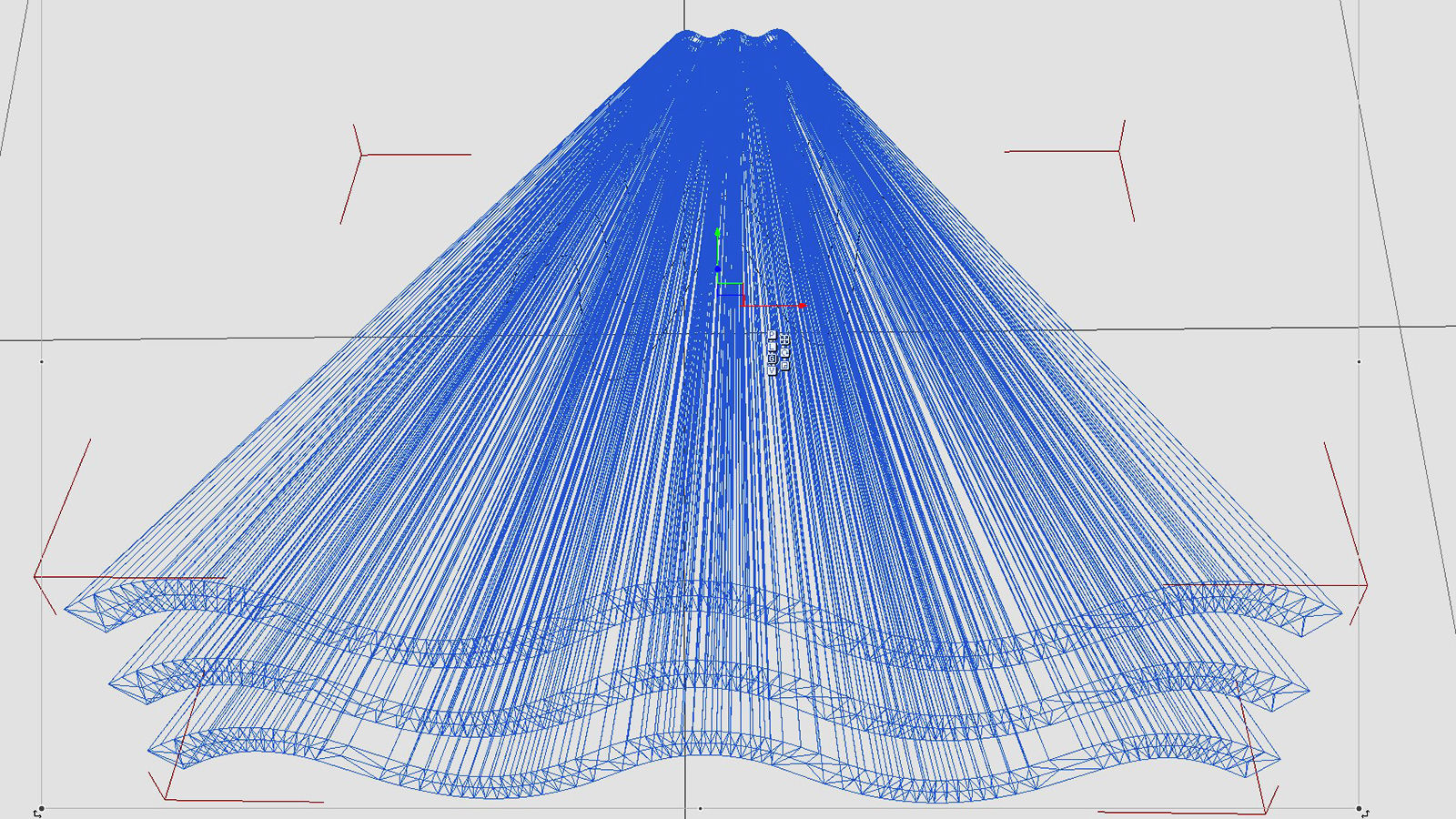 Elegant futuristic building 3D model_8
