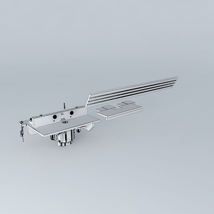 Router Table Centering Jig Free 3D model_3