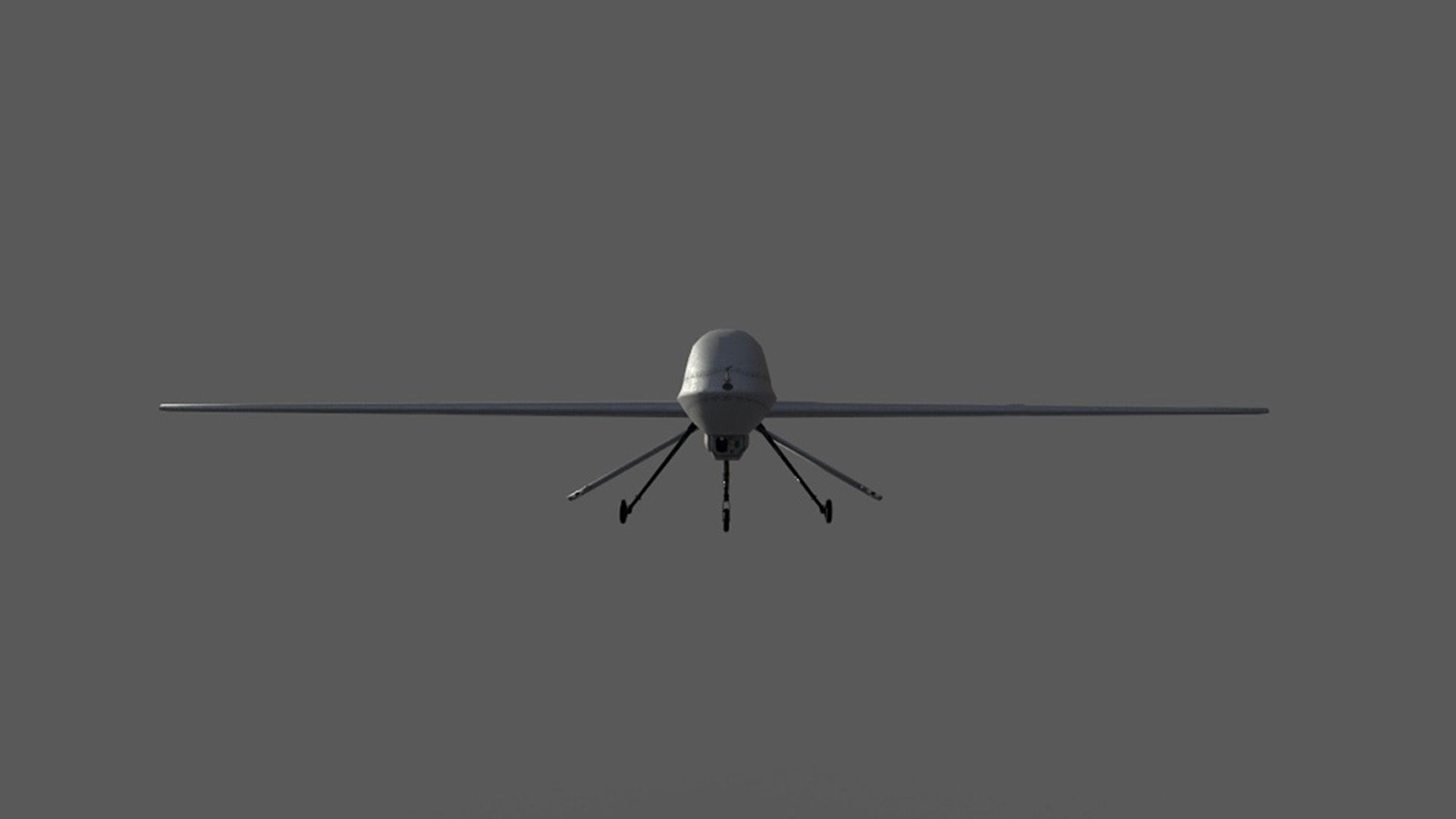 MQ-1A Predator UAV Low-poly 3D model_7