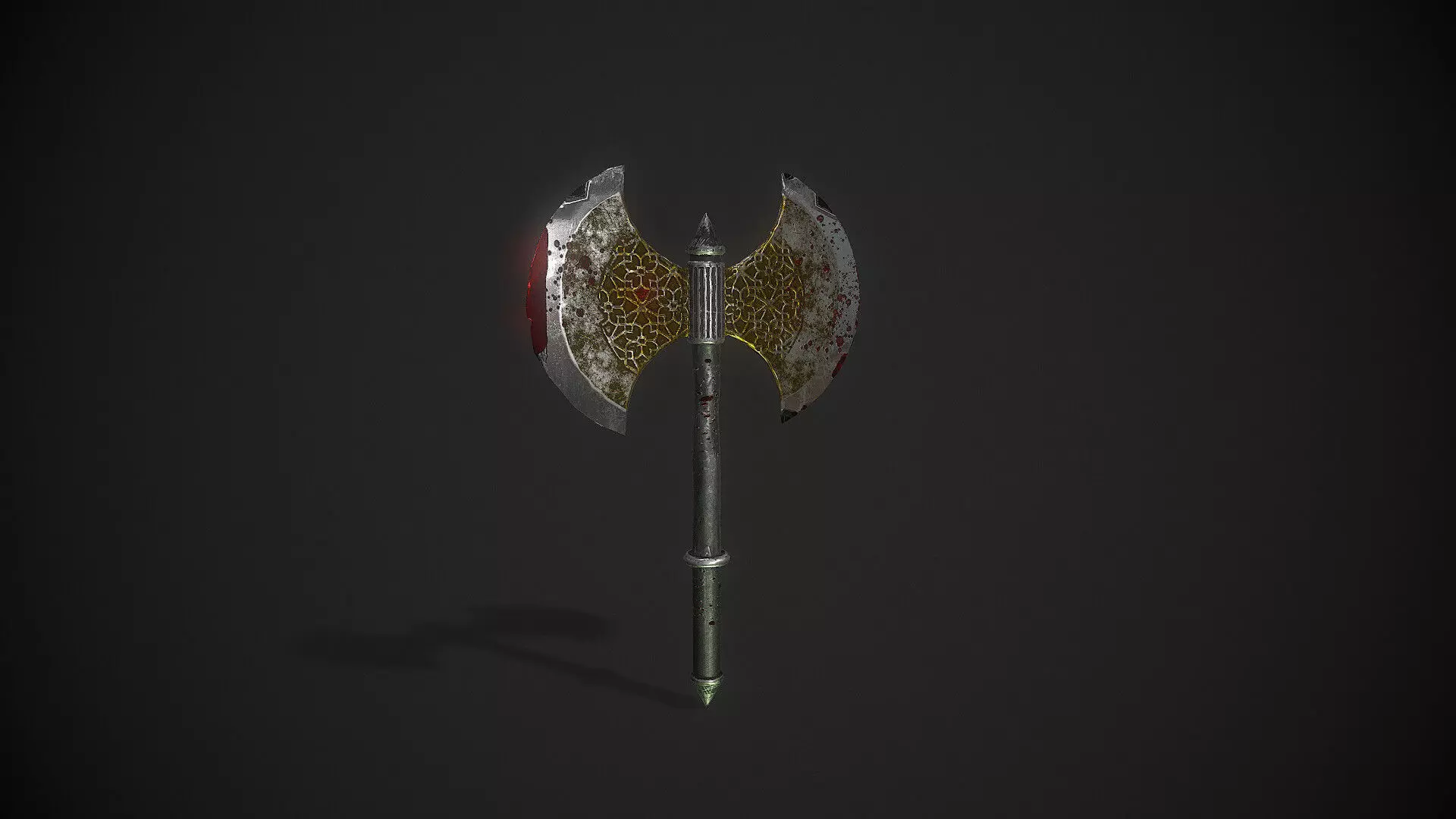 Battle Axe Low-poly 3D model